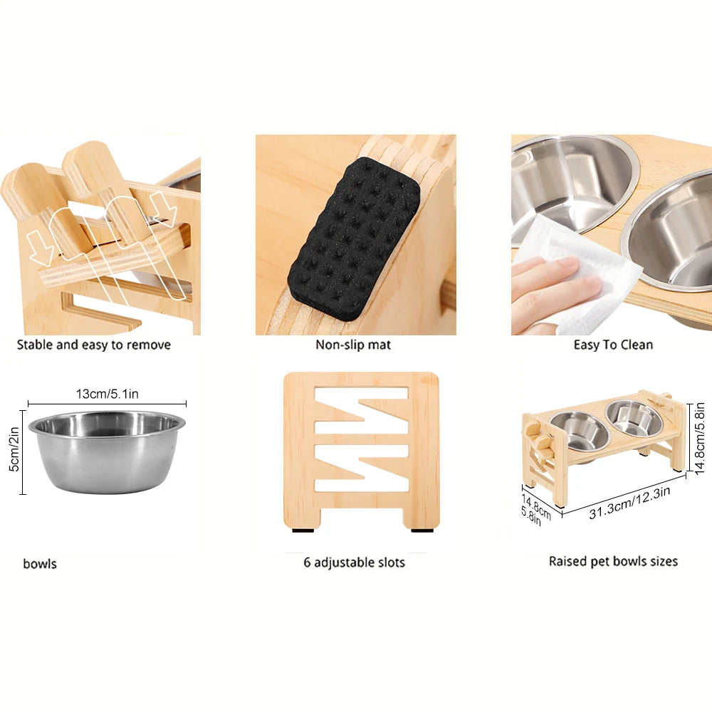 Elevated Comfort Pet Bowl Set