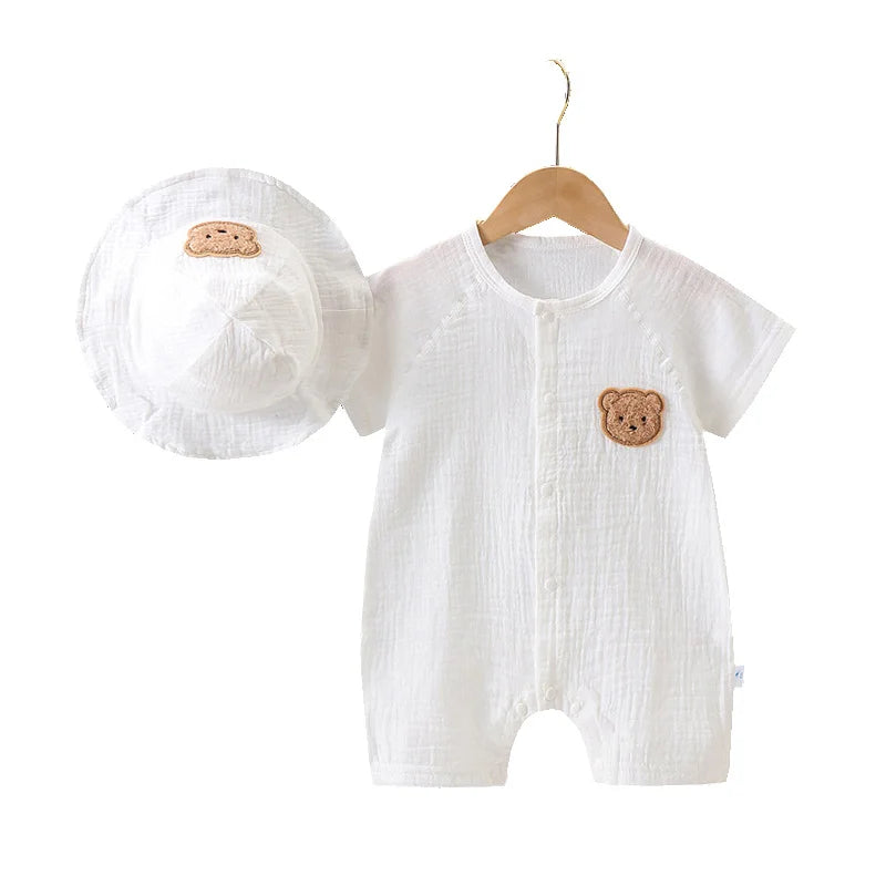 BearPocket Romper & Hat Set
