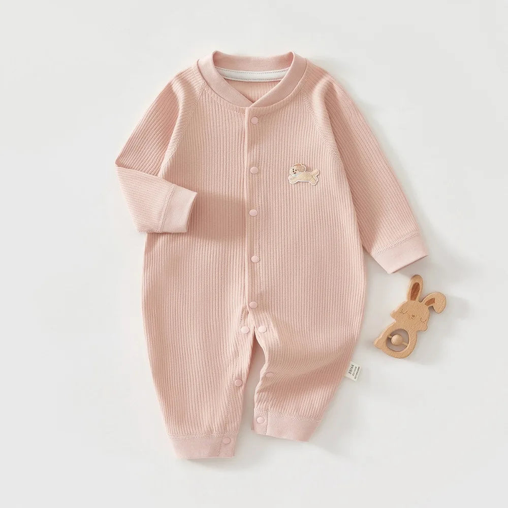 PureCotton Baby Ribbed Romper
