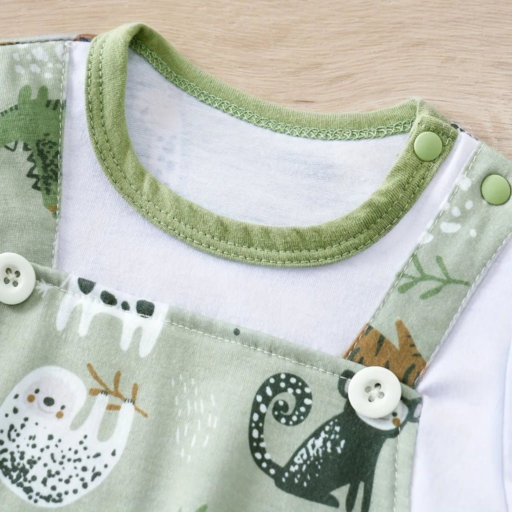 Safari Friends Baby Romper Set