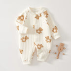 CozyBear Ribbed Baby Romper