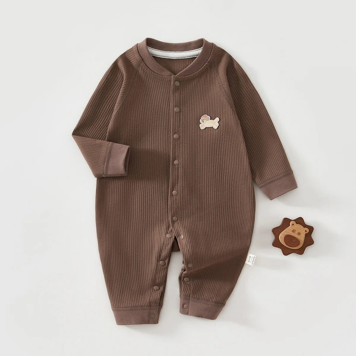 PureCotton Baby Ribbed Romper