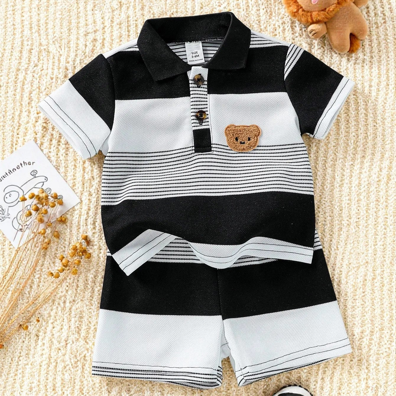 TeddyStripe Summer Set